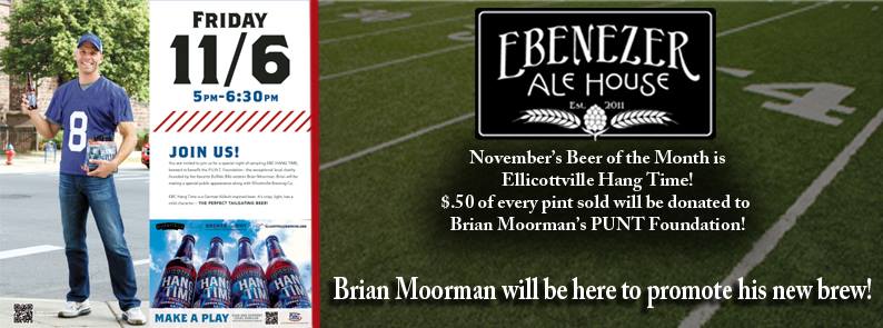 Brian Moorman PUNT Foundation - Ellicottville Brewing Company Hang Time Pale Lager